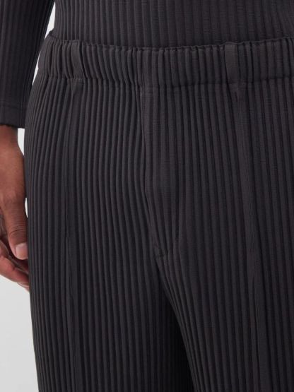 Men's Pleated Loose Cargo Pants With Elastic Drawstring Waist